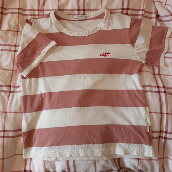 RPM Rose Stripe Tee size 10 - Picture 7 of 7